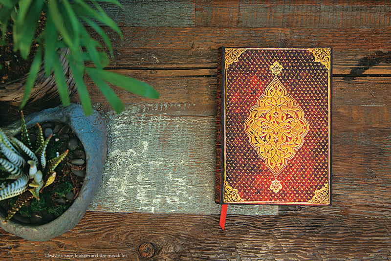 Paperblanks Gold Trefoil Mini Notebook - Lined