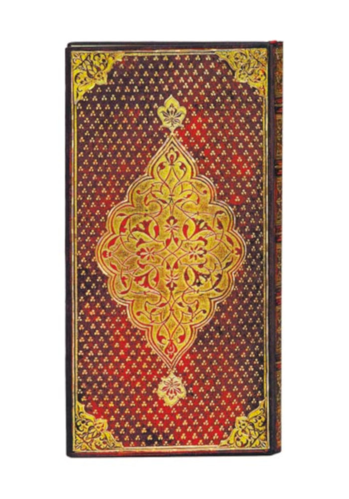 Paperblanks Gold Trefoil Slim Notebook - Lined