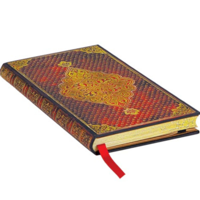 Paperblanks Gold Trefoil Slim Notebook - Lined