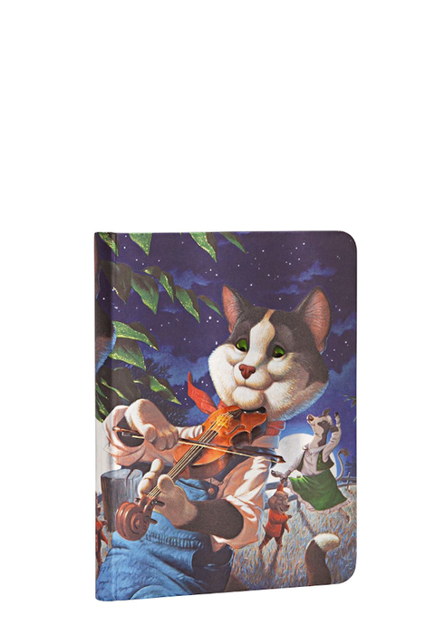 Paperblanks Merry Makers Cat and the Fiddle Midi - Lined Journal