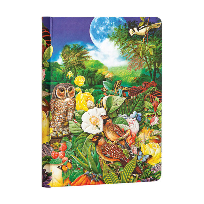 Paperblanks Nature Montages Moon Garden Midi Journal - Lined