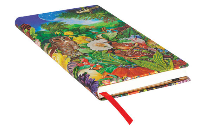 Paperblanks Nature Montages Moon Garden Slimline Journal - Lined