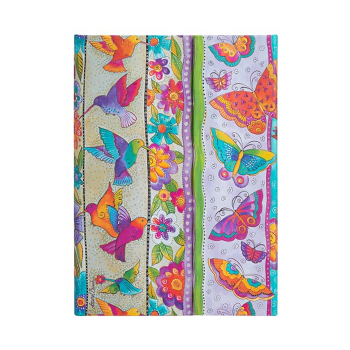 Paperblanks Playful Creations Hummingbirds & Flutterbyes Midi Unlined Journal