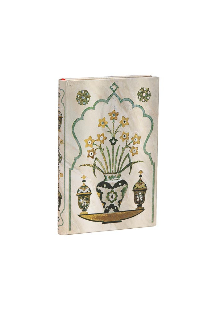Paperblanks Taj Mahal Flowers, Shah Mini Journal - Lined