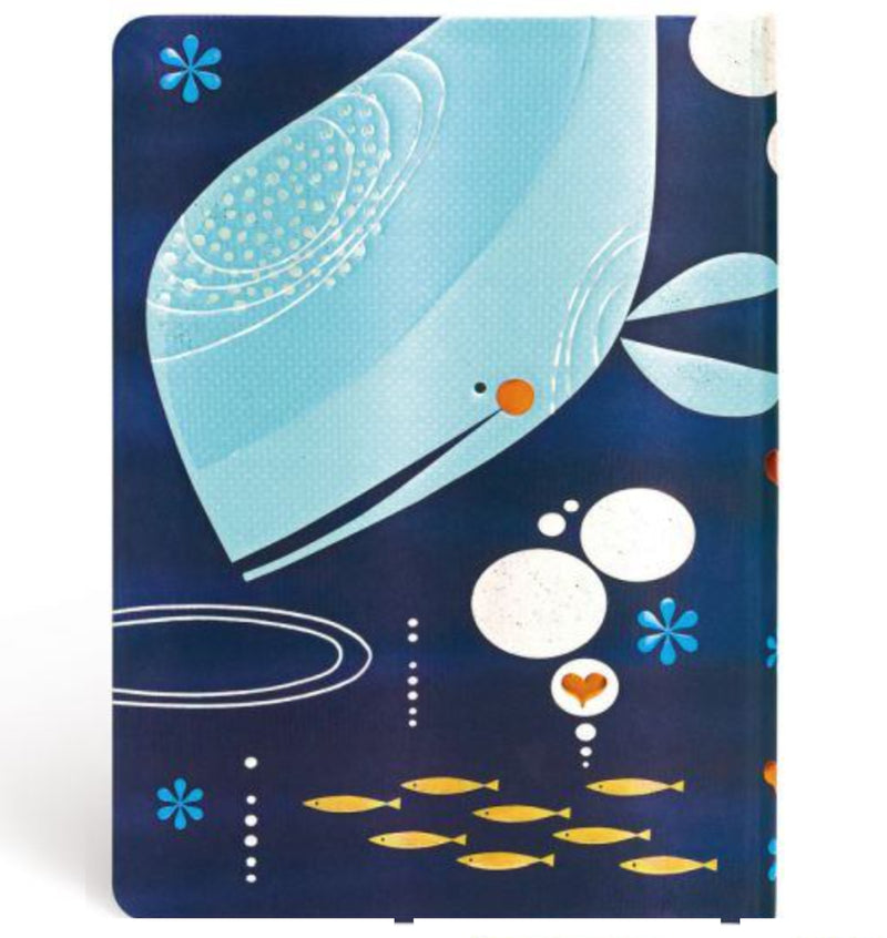 Paperblanks Tracey Walker Whale and Friend Midi - Unlined Journal