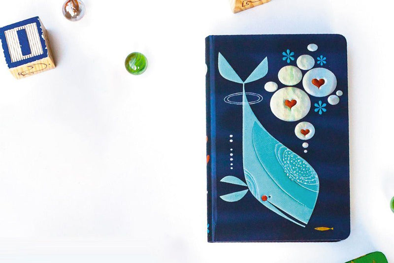 Paperblanks Tracey Walker Whale and Friend Midi - Unlined Journal
