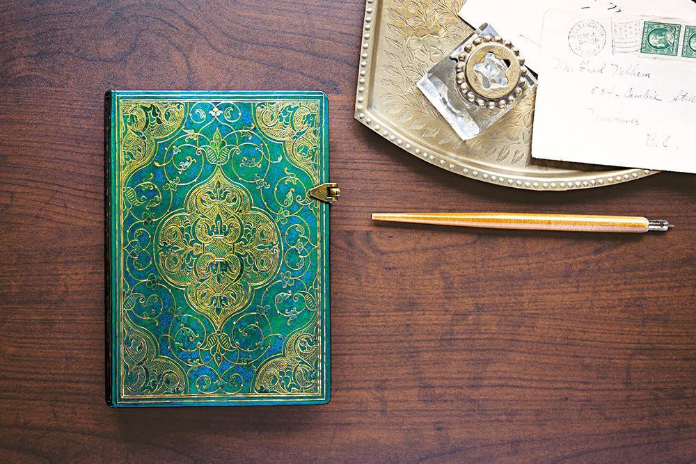 Paperblanks Turquoise Chronicles Mini Lined Journal