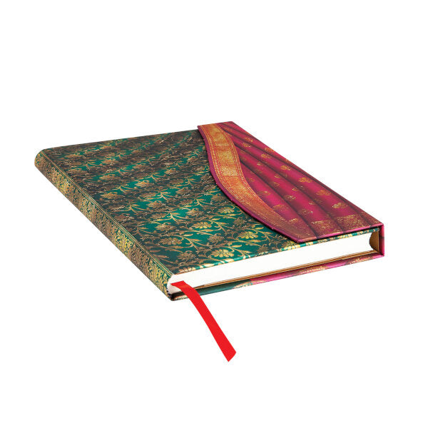 Paperblanks Varanasi Silks - Ferozi Midi Lined