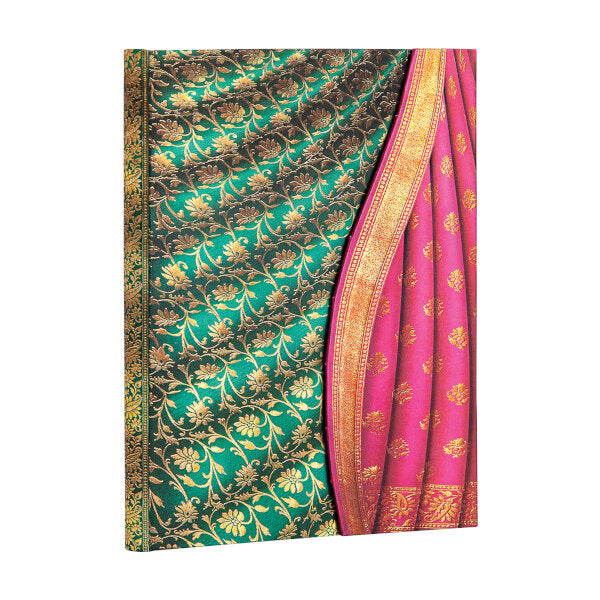 Paperblanks Varanasi Silks - Ferozi Midi Blank