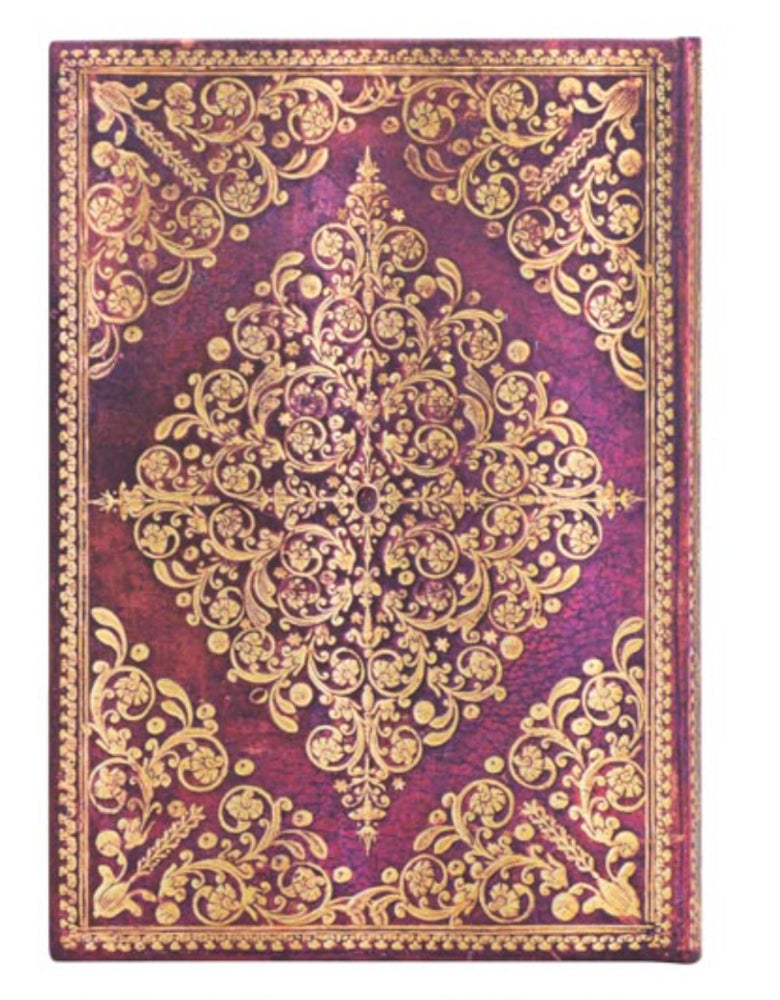 Paperblanks Diamond Rosette Viola Midi Notebook - Blank