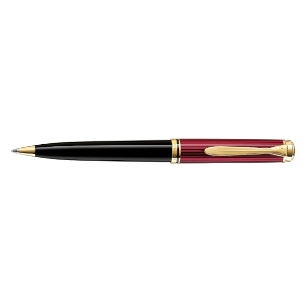 Pelikan K800 Ballpoint Pen - Souveran Black Red