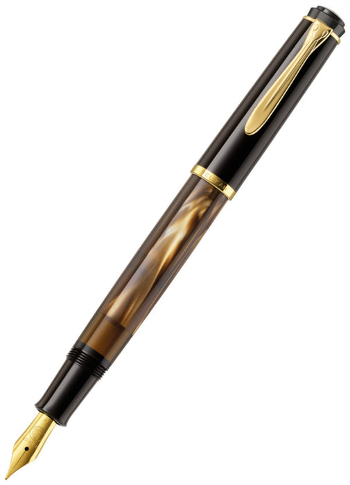 Pelikan M200 Fountain Pen - Brown Marble Extra Fine