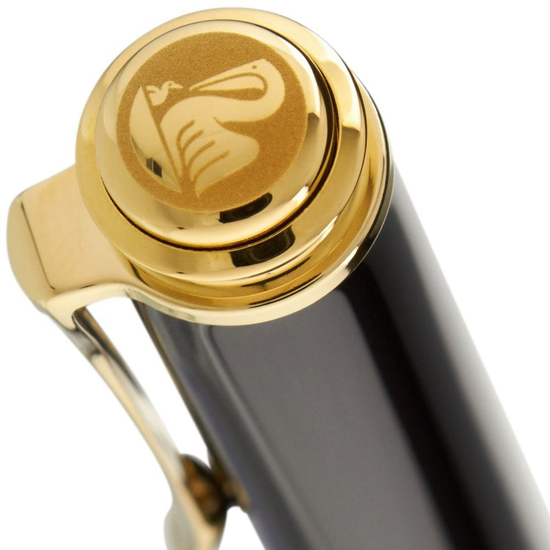 Pelikan M400 Fountain Pen - Souveran Black Red