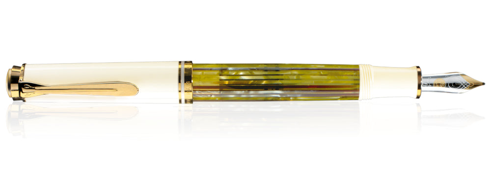 Pelikan M400 Fountain Pen - Souveran Tortoiseshell White - Fine