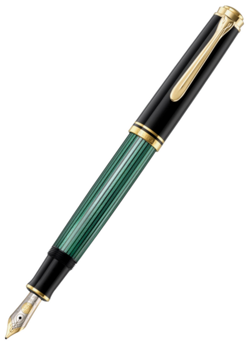 Pelikan M600 Fountain Pen - Souveran Black Green - Medium