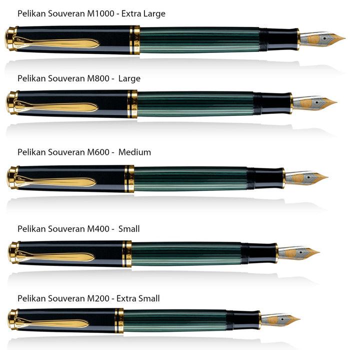 Pelikan M1000 Fountain Pen - Souveran Black - Fine