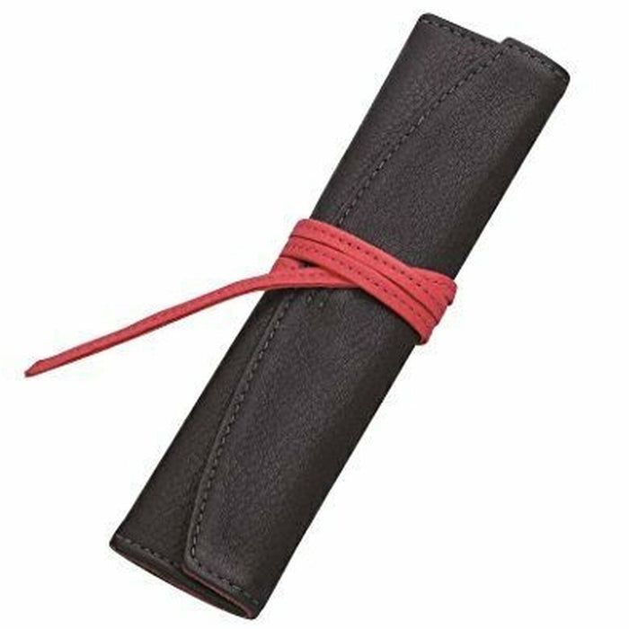 PILOT Pensemble Leather Pen Wrap - 1 Pen - Black/Red