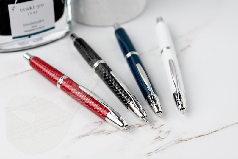 Pilot Capless (Vanishing Point) Blue Carbonesque Fountain Pen - Fine