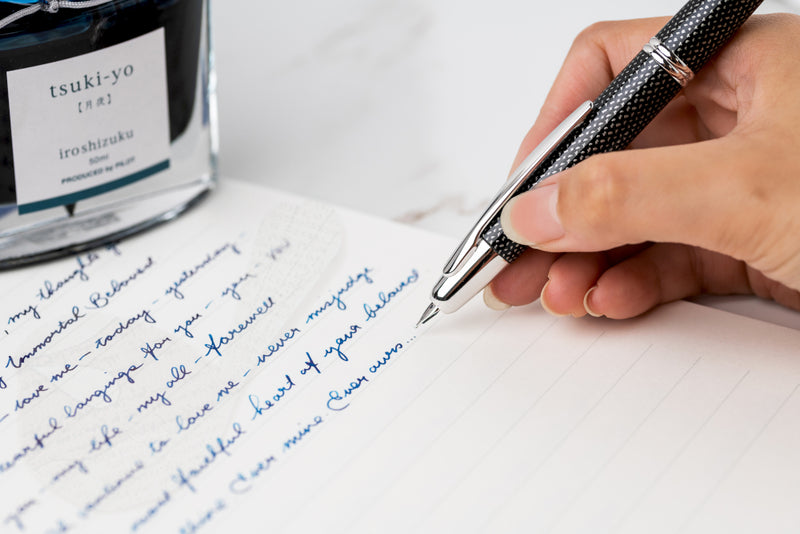 Pilot Capless (Vanishing Point) Black Carbonesque Fountain Pen - Medium