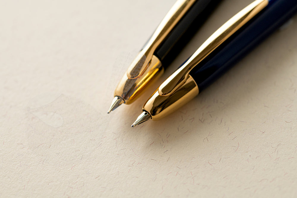 Pilot Capless (Vanishing Point) Gold Blue Fountain Pen - Fine