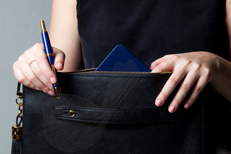 Pilot Capless (Vanishing Point) Gold Blue Fountain Pen - Medium