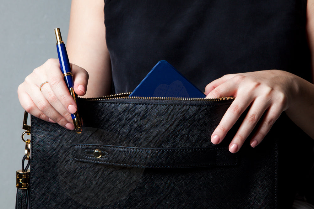 Pilot Capless (Vanishing Point) Gold Blue Fountain Pen - Fine