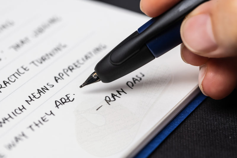 Pilot Capless (Vanishing Point) Matte Blue Fountain Pen - Stub Nib