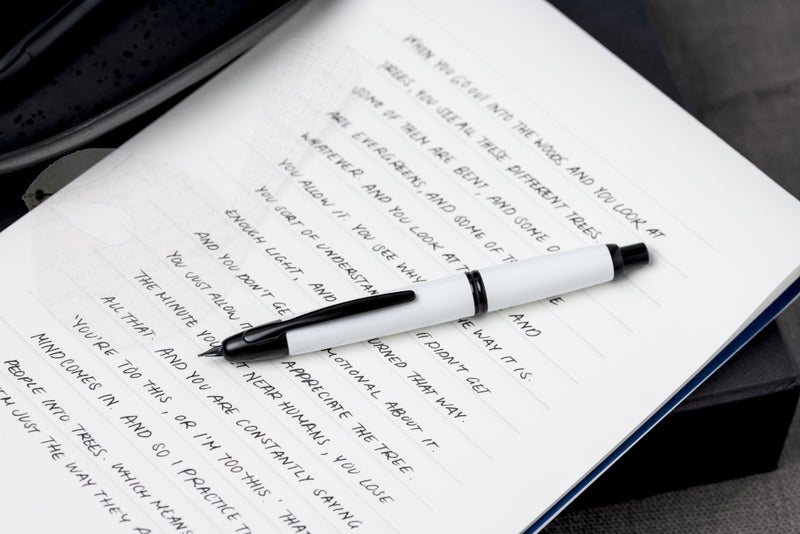 Pilot Capless (Vanishing Point) White Black Accent Fountain Pen - Medium
