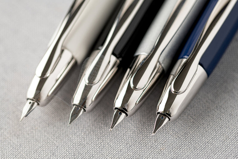 Pilot Capless (Vanishing Point) Rhodium Blue Fountain Pen - Medium