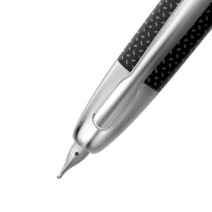 Pilot Capless (Vanishing Point) Black Carbonesque Fountain Pen - Stub