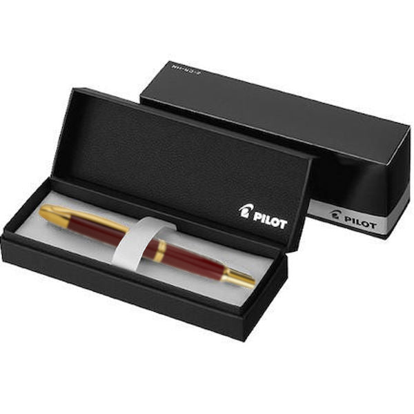 Pilot Capless (Vanishing Point) Gold Red Fountain Pen - Broad