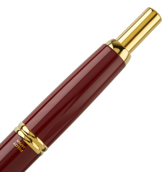 Pilot Capless (Vanishing Point) Gold Red Fountain Pen - Medium