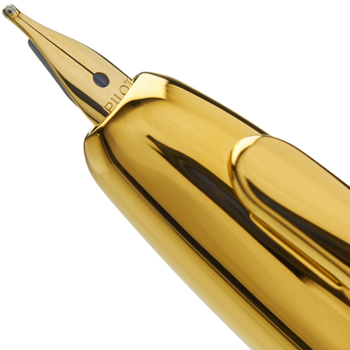 Pilot Capless (Vanishing Point) Gold Red Fountain Pen - Broad