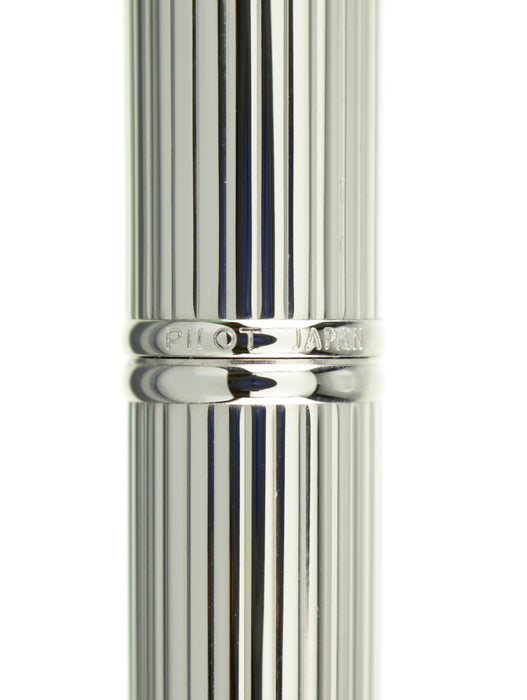 Pilot Capless (Vanishing Point) Silver Stripes Fountain Pen - Fine