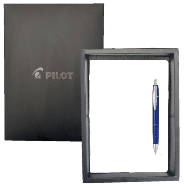 *Clearance* Pilot Coupe Retractable Ballpoint Pen Gift Set - Metallic Blue