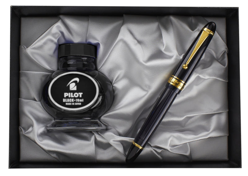 Pilot Custom 823 Fountain Pen and Ink Gift Set - Smoke Fine