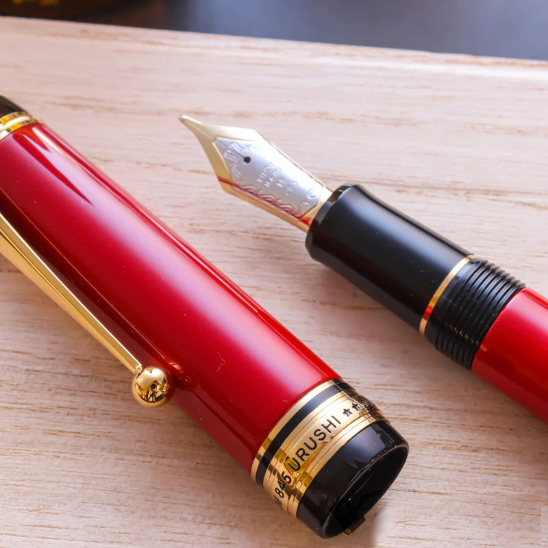 Pilot Custom 845 Urushi Fountain Pen - Vermilion Medium