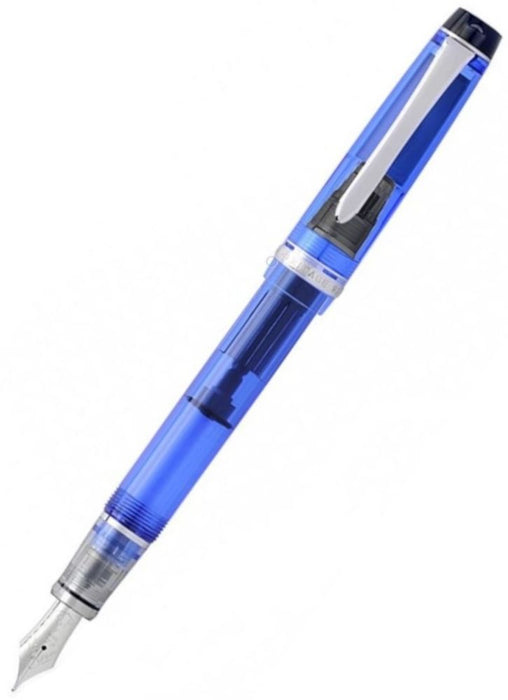 Pilot Custom Heritage 92 Gift Set - Blue (Silver Accents) + Black Leather Sleeve