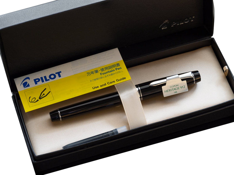 Pilot Custom Heritage 912 Fountain Pen - Black Extra Fine