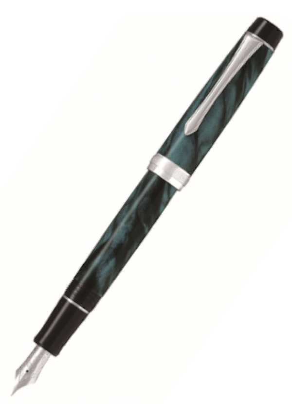 Pilot Custom Heritage SE Fountain Pen - Marble Green Medium — Pulp