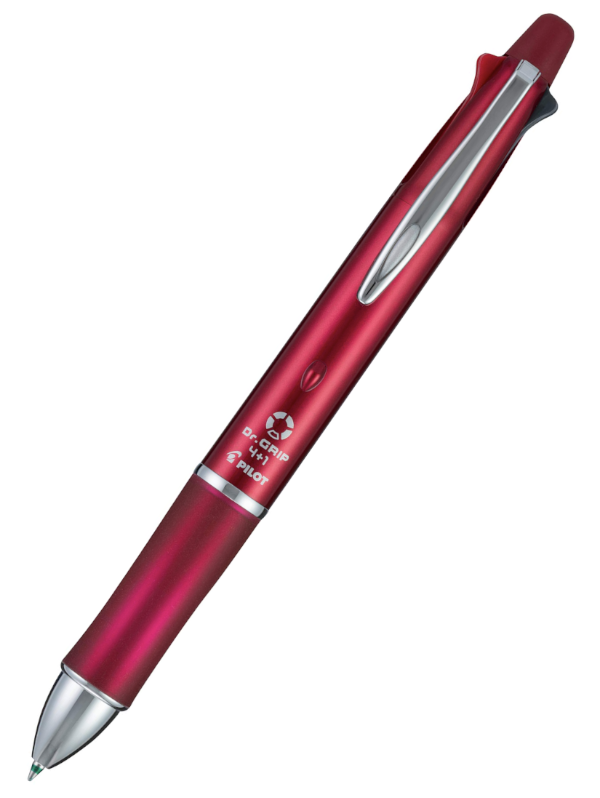 Pilot Dr Grip 4+1 Multifunction Pen - Bordeaux Red