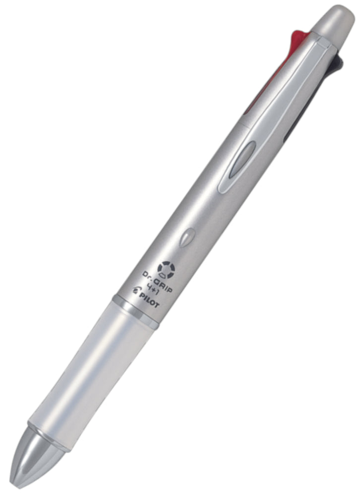 Pilot Dr Grip 4+1 Multifunction Pen - Silver