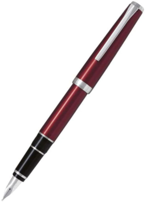 Pilot Falcon Fountain Pen - Burgundy Red Rhodium Soft Extra Fine
