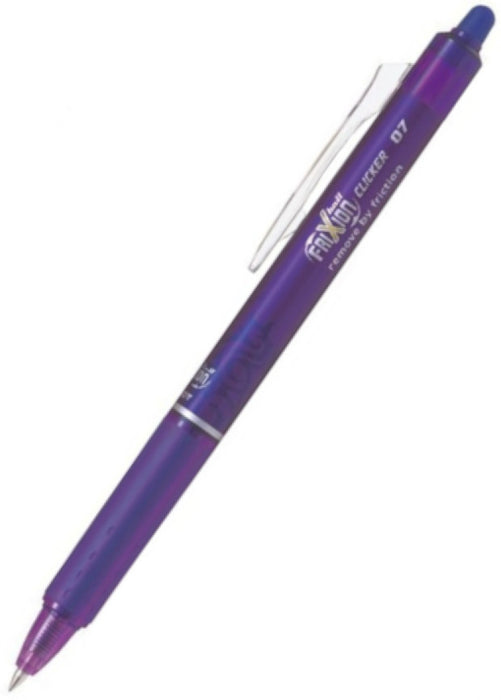 Pilot FriXion Clicker Rollerball Pen - 0.7mm Violet