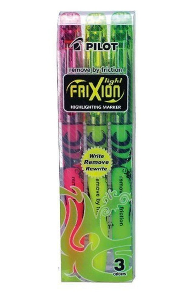 Pilot FriXion Light Erasable Highlighters - Set of 3