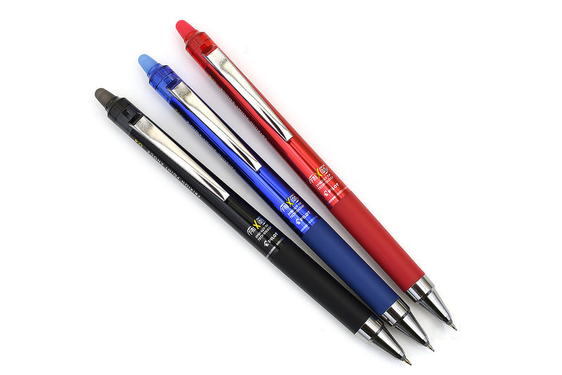 Pilot FriXion Point Knock Gel Pen 0.4mm- 3pc Set