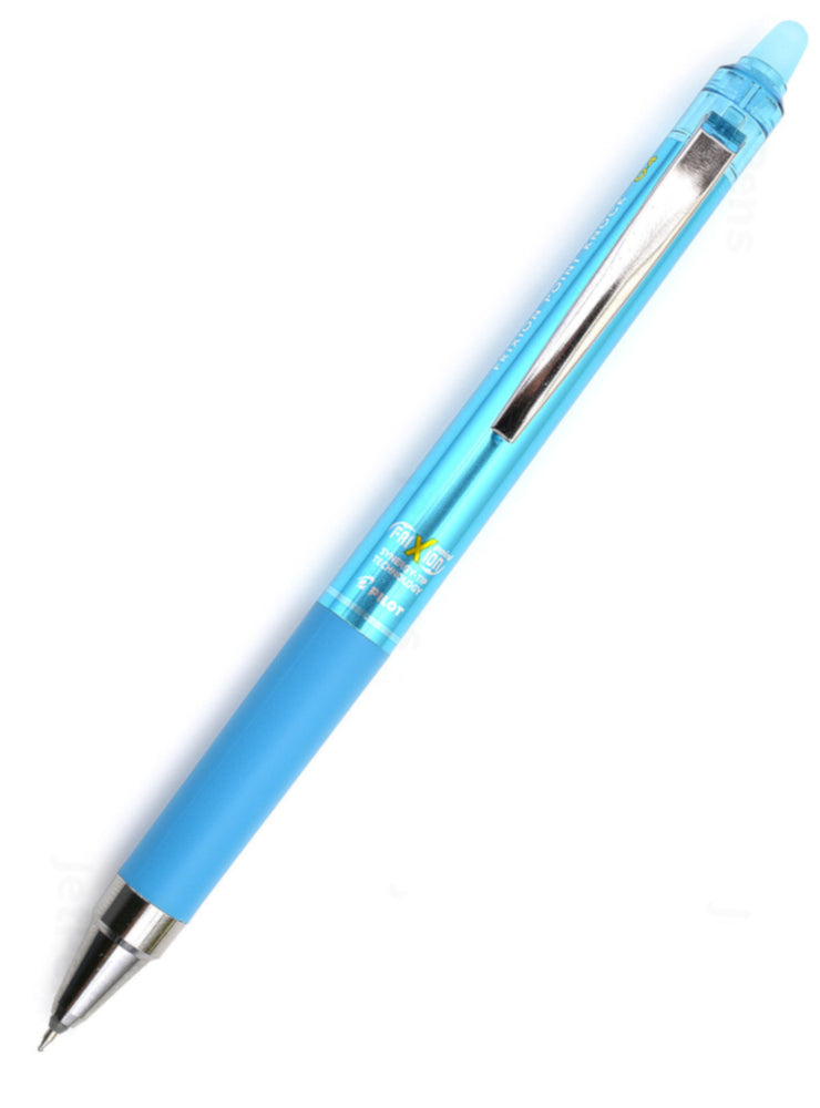 Pilot FriXion Point Knock Gel Pen - 0.4 mm - Light Blue