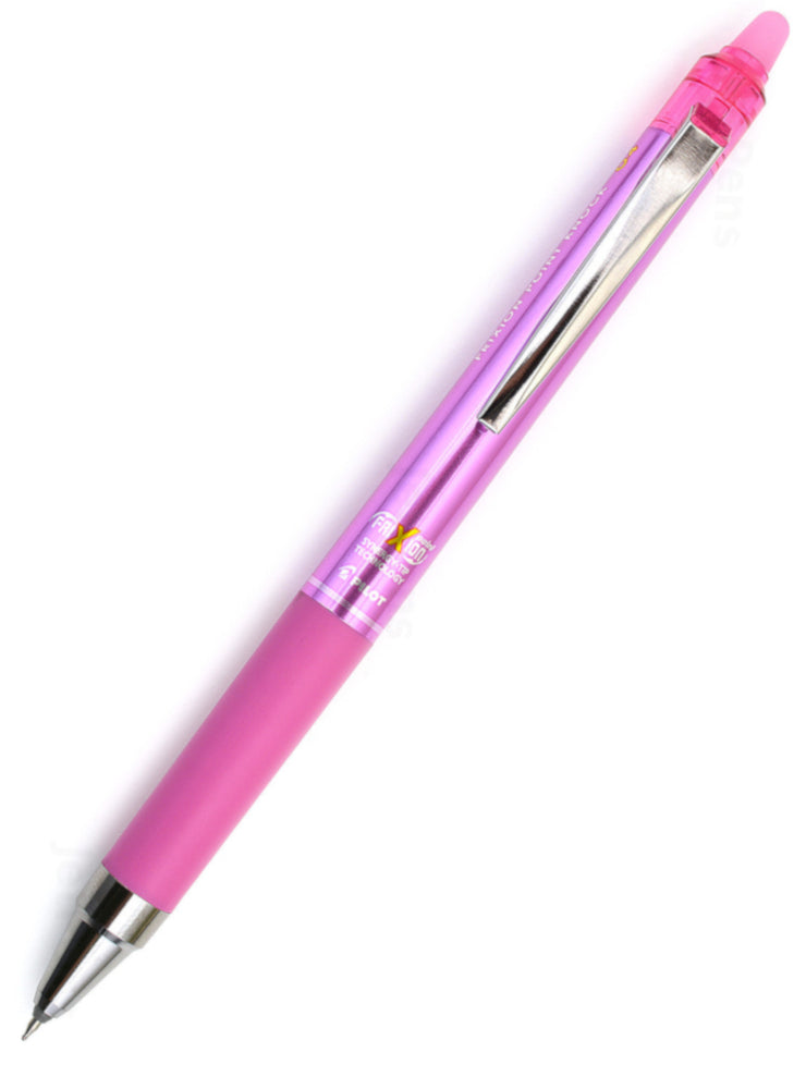 Pilot FriXion Point Knock Gel Pen - 0.4 mm - Pink
