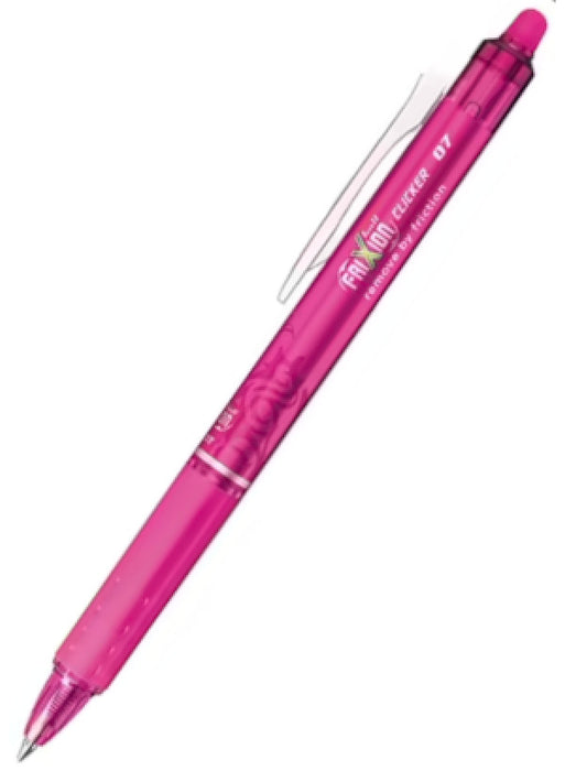 Pilot FriXion Clicker Rollerball - 0.7mm Pink Rose