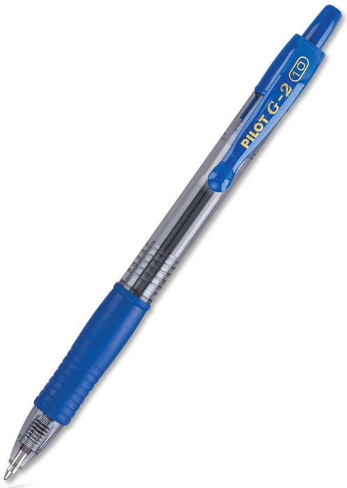 Pilot G-2 Gel Rollerball Pen - Broad 1.0mm, Blue 12 Pack